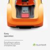 blumfeldt Robot Tondeuse Intelligente avec Batterie Lithium-ION Jusqu'à 3h, Surface De Tonte 1400 m², Robot Tondeuse, avec Câble Périphérique, Fonctionnement Silencieux – Image 4