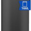 CHiQ congélateur armoire FSD166NE4E 166L noir Acier inoxydable, portes réversibles, 42 db, 12 ans de garantie sur le compresseur