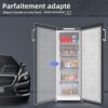 CHiQ congélateur armoire FSD166NE4E 166L noir Acier inoxydable, portes réversibles, 42 db, 12 ans de garantie sur le compresseur – Image 6