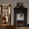 DIMPLEX - Stockbridge - Cheminée électrique autoportante - Mat Noir - Effet de flamme 3D Optimyst, Atomisation de l'eau, Set de Bois, Éclairage LED, Télécommande Incluse, Foyer... – Image 4
