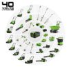 Greenworks G40LM41K2X Tondeuse à Gazon sans Fil pour Pelouses Jusqu'à 500m², Largeur de Coupe 41 cm, Sac de 50L, INCLUS Deux Batteries 40V 2Ah et Un Chargeur, Garantie 3 Ans – Image 6
