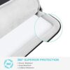 Lacdo 360° Protection Housse Ordinateur Portable pour 13 Pouce MacBook Air M3 A3113/M2 A2681/M1 A2337 A2179 2024-2018, 13 Pouce MacBook Pro M2/M1 A2338 A2251 A2289, 13" iPad Pro... – Image 3