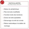 Practixx Robot Tondeuse PX-RRM-600Wi | Jusqu'à 600 m² |Largeur & Hauteur de Coupe 18cm /20-60mm | Capteur de Pluie |WiFi & BT| Pente de 35%| Affichage numérique | Station de... – Image 2