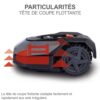 Practixx Robot Tondeuse PX-RRM-600Wi | Jusqu'à 600 m² |Largeur & Hauteur de Coupe 18cm /20-60mm | Capteur de Pluie |WiFi & BT| Pente de 35%| Affichage numérique | Station de... – Image 6
