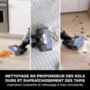 Shark HydroVac Nettoyeur sans fil sols durs, brosse roulante antimicrobienne et solution multi-surfaces neutralisant les odeurs, autonettoyant, aspire, nettoie saletés humides... – Image 4