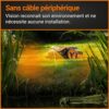 WORX - LANDROID Vision - 600 m² - WR206E.1 - Robot Tondeuse connecté sans Fil périphérique (Evitement d'obstacles, Tond près des Bords, Multizone, Contrôlable Via APP, Tond sous... – Image 3
